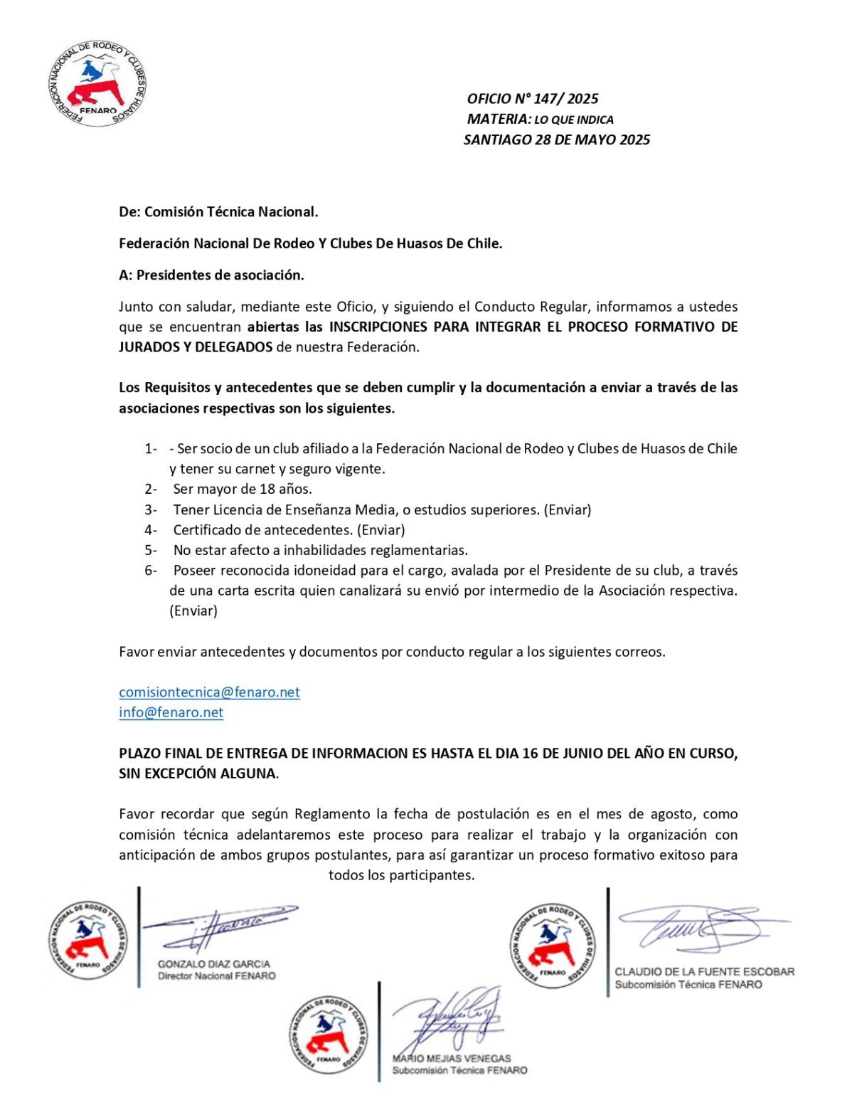 Se encuentran abiertas las inscripciones para integrar el proceso formativo de Jurados y Delegados de nuestra federación