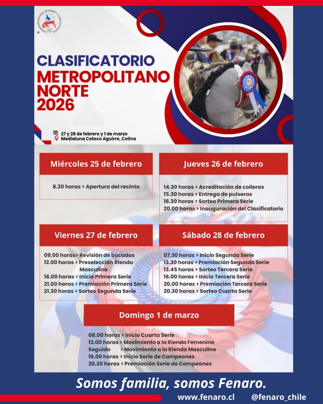 Programa Clasificatorio Metropolitano Norte- Fenaro