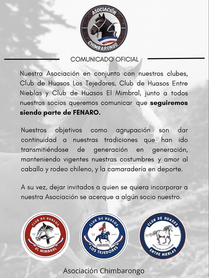 Comunicado Oficial Asociación Chimbarongo