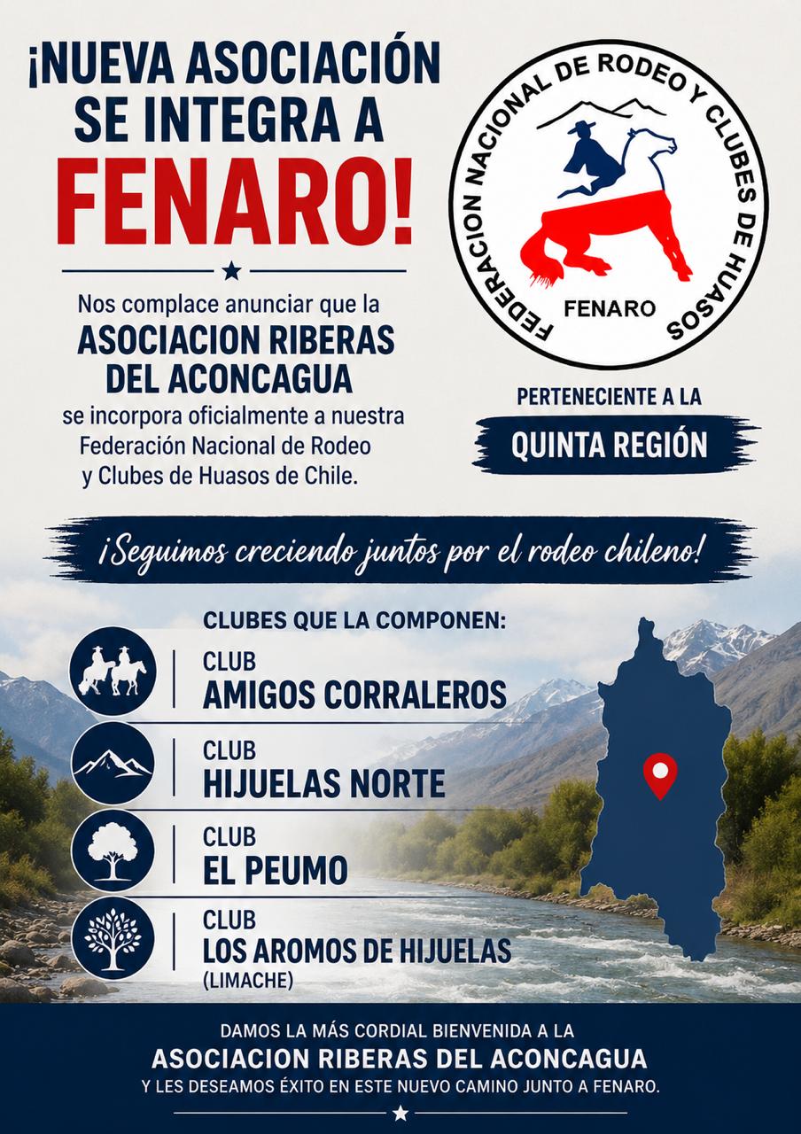 Asociación Riberas del Aconcagua, Una Nueva Asociación se integra a Fenaro